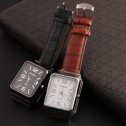 Metal electric  lighter watch