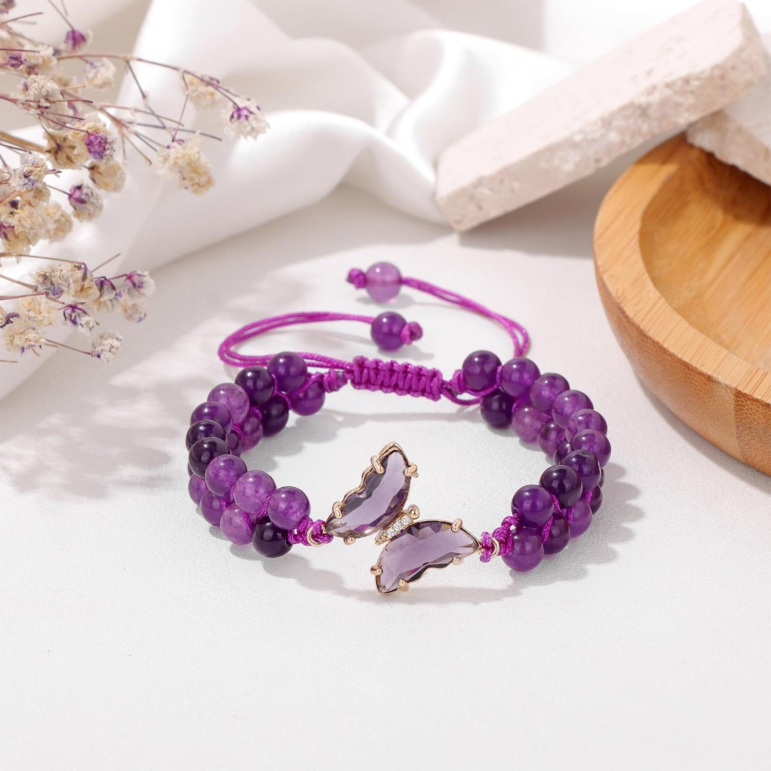 Irregular Natural Pebble Bead Bracelet